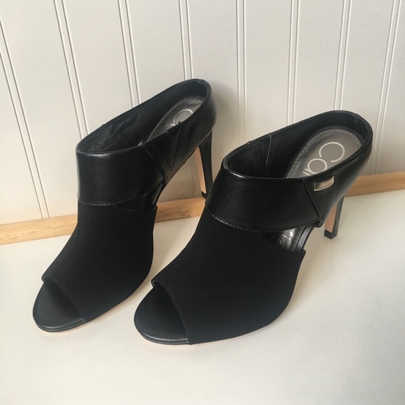 Calvin Klein Peep-Toe Heels Size 7 - Picture 2 of 8